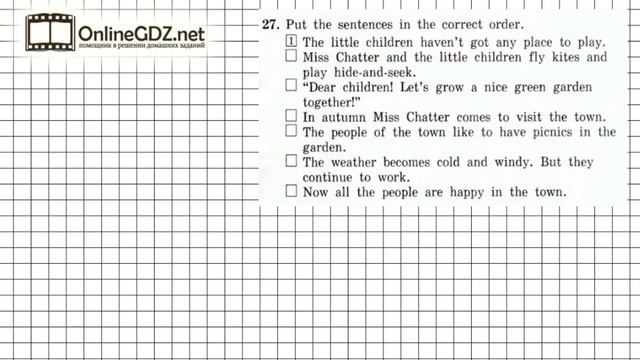 Unit 3 Section 2 Задание №27 - Английский язык "Enjoy English" 4 класс (Биболетова) смотреть онлайн