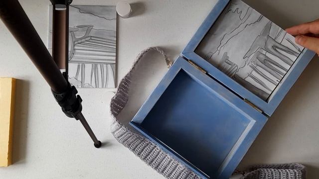 Мини этюдник своими руками. Просто и дешево. этюд планшет пленэр живопись oilpainting