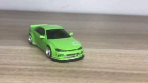 Miniatura Mini GT Nissan Silvia S15 Rocket Bunny Green 1/64