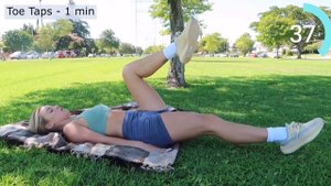 Daisy Keech hourglass abs workout but just the exercises (with timer and breaks)
