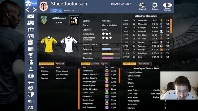 Rugby Manager :) смотреть онлайн