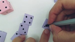 КУБИК ОРИГАМИ | ИГРАЛЬНЫЕ КОСТИ ИЗ БУМАГИ