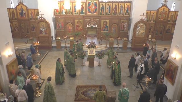 День Святой Троицы. Пятидесятница. Всенощное бдение. смотреть онлайн