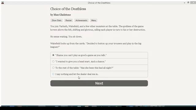 Choice of the Deathless - Part 5 - Meeting Varkath