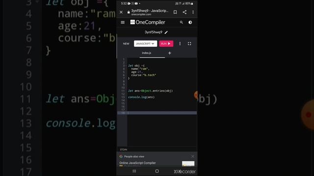 #most asked javascript interview question l #how to get object key & value together in javascript.