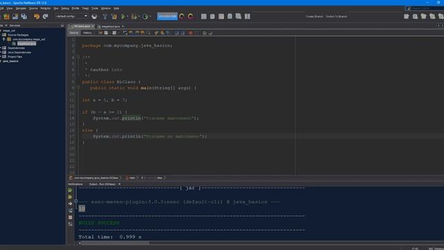 Java SE - 8 часть. Условный оператор if смотреть онлайн