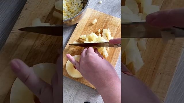 РЕЦЕПТ САЛАТА! #курицасананасами
