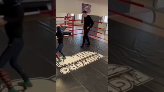 Бокс. Спарринг с большим братом:) смотреть онлайн