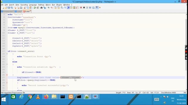 PHP and MySQL Tutorial - For Beginners | Step by Step HTML, PHP, MySQL- How to Connect