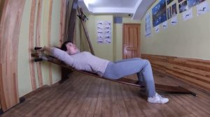 Упражнение "Гусеница" на профилакторе Евминова.