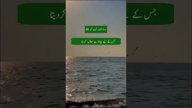 Surat-un-Nissa, Ayat NO. 48 Urdu Translation | Quran Karim Whatsapp Status