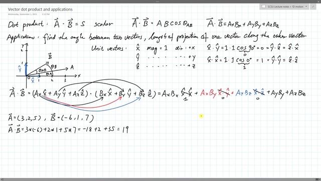 Vector dot product and applications смотреть онлайн