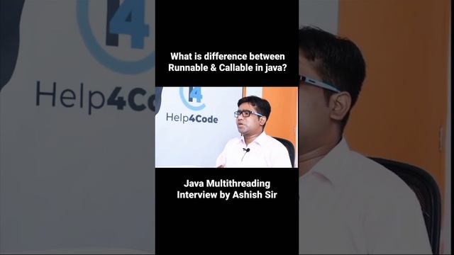 What is the difference between Runnable and Callable #interface in java? Ashish Sir #Runnable #java