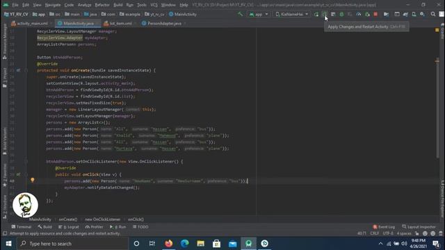 [2021] #24 RecyclerView and Cardview Part 2 | Session 3 | Android Programming with Rana Waqas