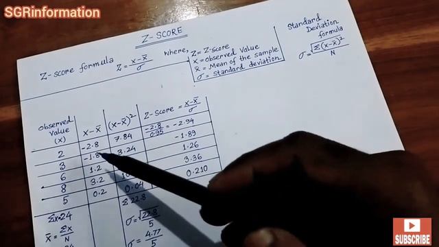 How to calculate Z-score in Hindi@SGRinformation смотреть онлайн