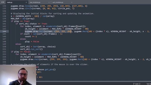A UI for Sorting Algorithms - Python
