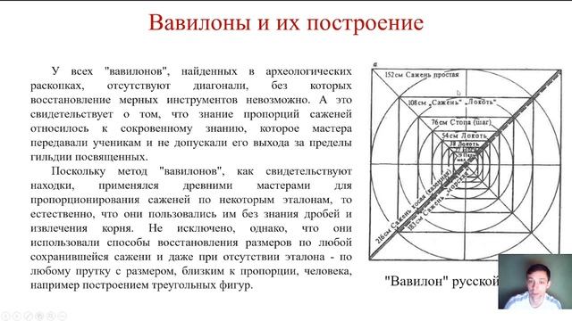 Древнерусские сажени и золотое сечение. смотреть онлайн