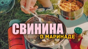 ? Свинина в маринаде, на открытом воздухе. Тест термосумки.