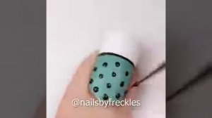 Милый маникюр с бантиком  /\  Cute manicure with bow