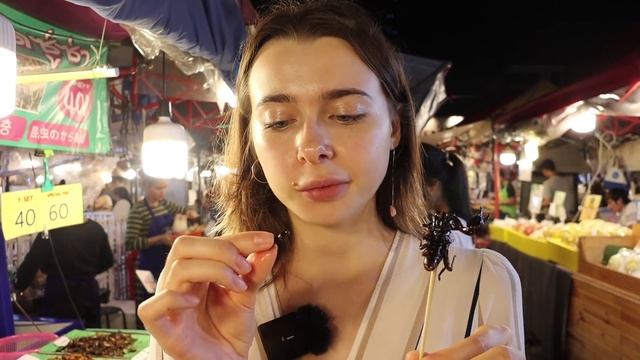 Уличная еда на рынке Таиланда! Шашлык из крокодила и жареный скорпион!