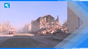 27.10.2022 В Киселевске произвели демонтаж зданий по улице Гагарина
