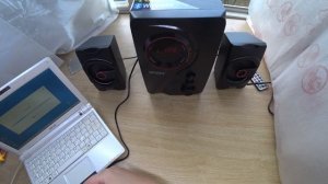 Колонки 2.1 GiNZZU GM-406. Распаковка, слушаем звук, возможности, проверка работы с пульта. Часть 1