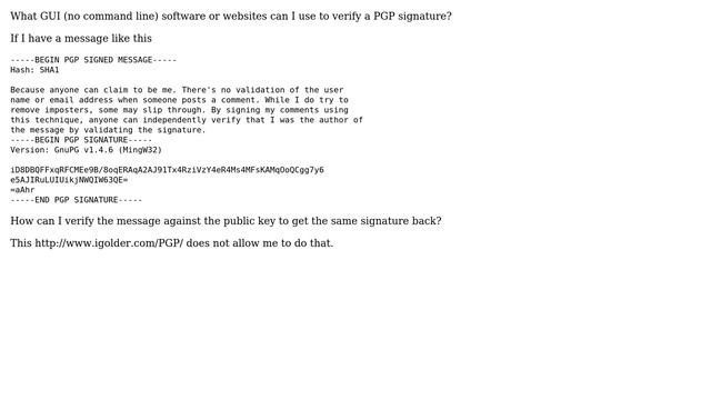 How do I verify a PGP signature? (3 Solutions!!) смотреть онлайн