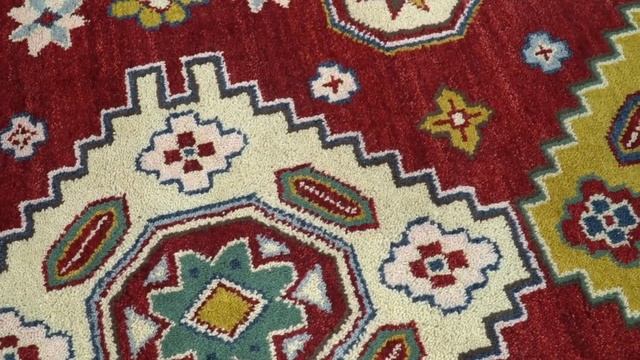 6x9 Hand Knotted traditional Kazak Rust and Ivory Traditional Armenian Rug | KZA16 смотреть онлайн