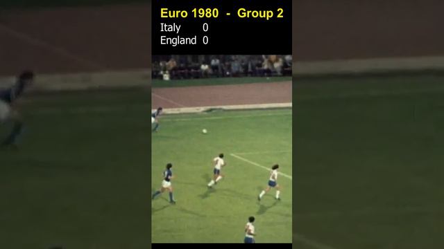 Italy v England 1-0 | Euro 1980 | Group 2 | Italy's Tardelli scores winner against England