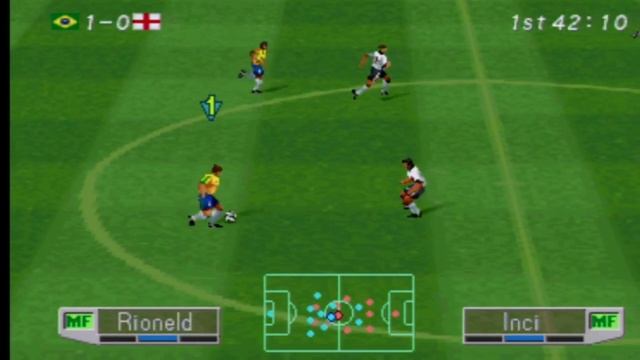 International Superstar Soccer Pro 98 -- Gameplay (PS1) смотреть онлайн