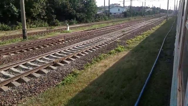 "редкий момент" прием с транзитного на 7 путь ст.Вишневого-ремонт платформы #6541 Святошин-Фастов смотреть онлайн