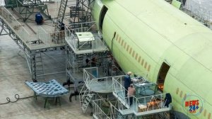 Сборка широкофюзеляжного дальнемагистрального пассажирского Ил-96-400М подходит к завершению