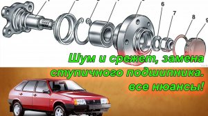 Звон и скрежет. Поиск неисправности. Замена ступичного подшипника.