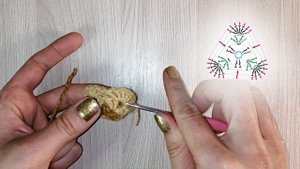 Треугольник - африканский мотив крючком / Triangles - African Flower