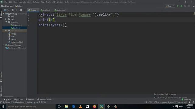 Taking multiple inputs from user in Python