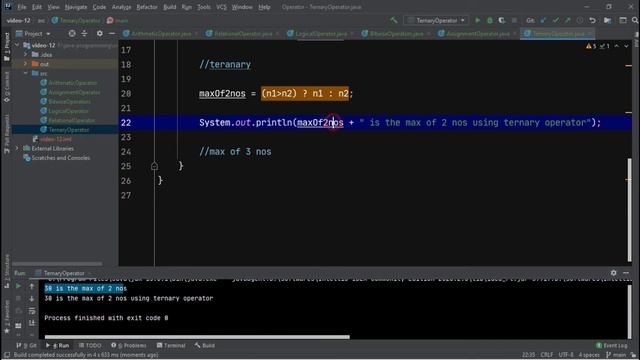 Conditional Operator in Java | Ternary Operator [HINDI] смотреть онлайн
