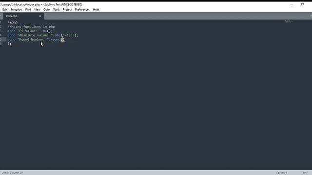 Maths Functions In Php | Maths Functions | Ceil & Floor & Min & Max
