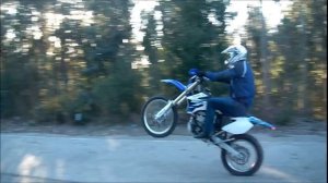 Wheelie Practice Yamaha WR250F