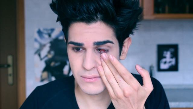 Male Vampire Emo Makeup TUTORIAL - fast and easy for HALLOWEEN