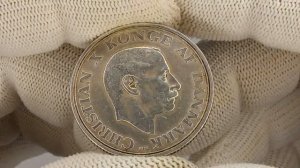 Дания 2 кроны, 1937 года 25 лет правлению.