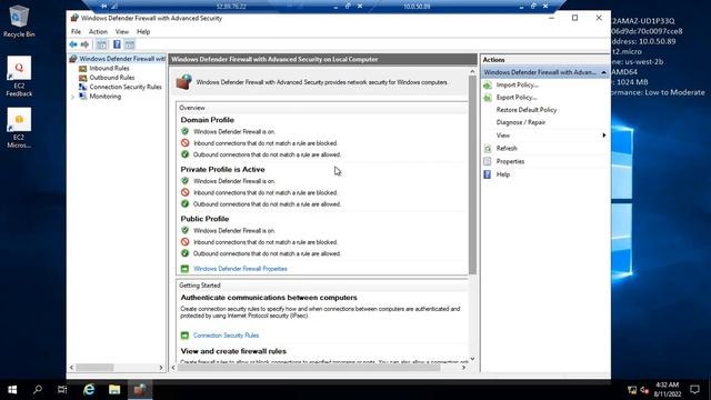 Aws VPC Peering - Getting Request Time Out (RTO) while doing ping for other Windows system смотреть онлайн