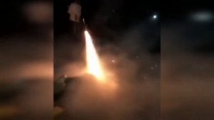 Экстремальный запуск фейерверка