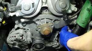 Opel Vauxhall Mokka Water Pump Replacement Замена Водянной Помпы
