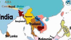 КАРТА МИР (Asia Continent Countries 2023)