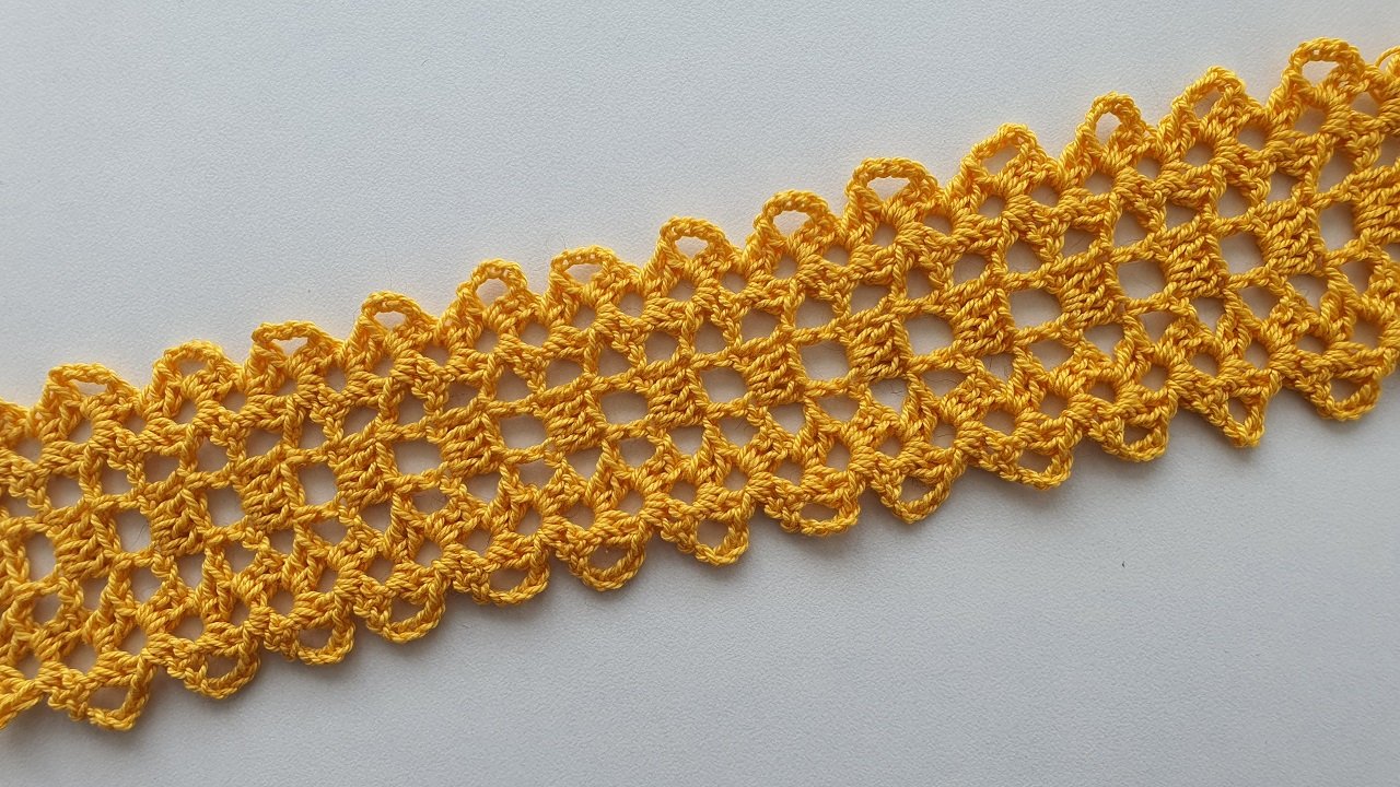 Простое ЛЕНТОЧНОЕ КРУЖЕВО крючком мастер-класс / Ribbon lace crochet