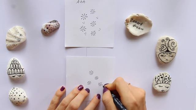 Уроки зентангла. Тангл ahh смотреть онлайн