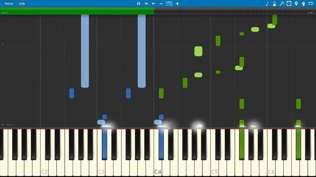 Star Wars - impérial march (Piano tutorial Synthesia) смотреть онлайн