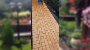 Мощение дорожек клинкерной плиткой