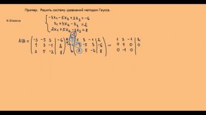 Матрицы 13. Метод Гаусса решения систем линейных уравнений. Часть 2. - 720