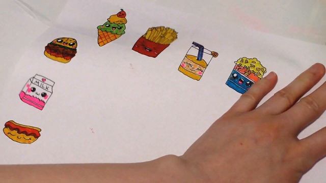 МИНИ сквиши из бумаги в виде еды антистресс своими руками DIY mini squishy моя коллекция сквиши мин смотреть онлайн